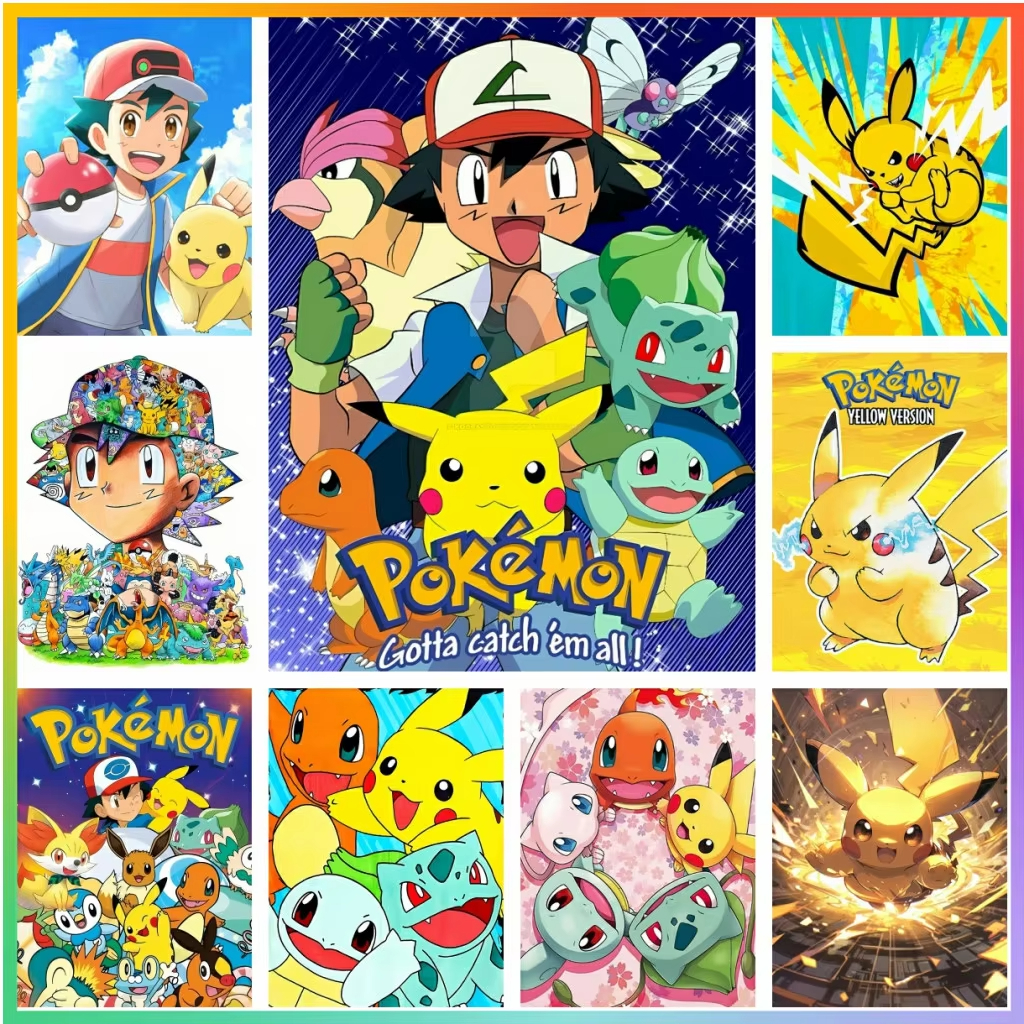 Home Improvement Tv Show - Pokemon Pikachu Colorful Oil Painting By