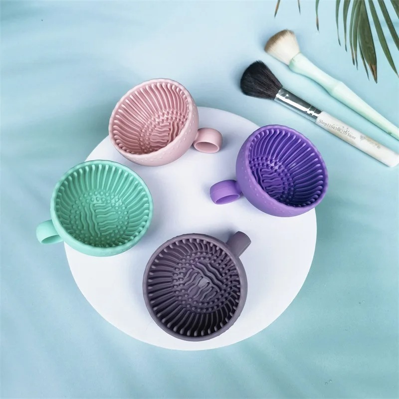 Home Improvement And Tools - Soft Silicone Makeup Brush Cleaner Folding