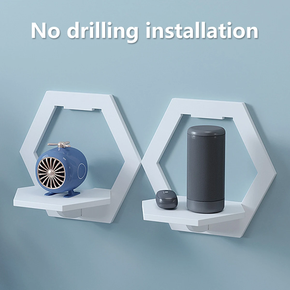 3Pcs Hexagon Wall Shelf Punch  - Home Improvement Tv Show บทวิจารณ์และราคา