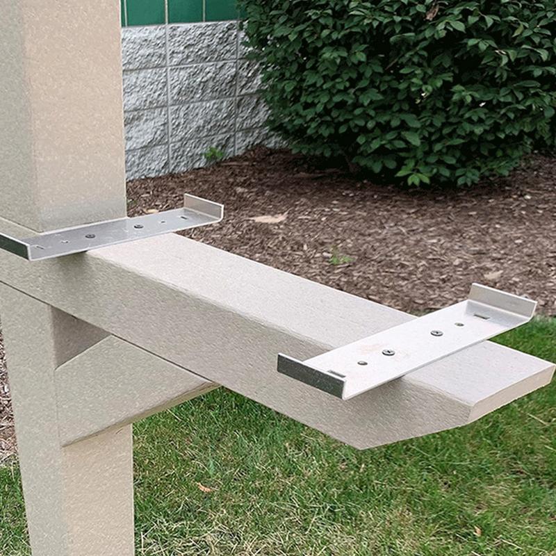 Mailbox Post Kit 2 Pieces Alum - Home Improvement And Tools บทวิจารณ์และราคา