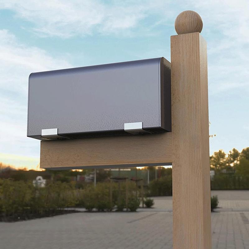 Mailbox Post Kit 2 Pieces Alum - Home Improvement And Tools บทวิจารณ์และราคา