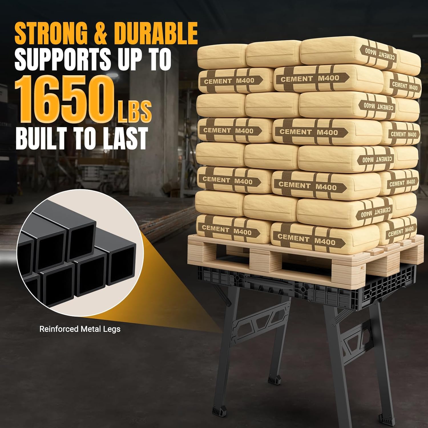 Folding Workbench with 1650 Lb - Home Improvement And Diy บทวิจารณ์และราคา