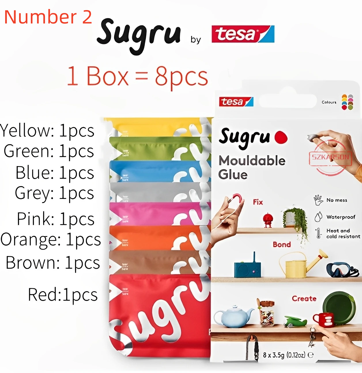 1 box=8 pcs Tesa Sugru Mouldab - Home Improvement And Diy บทวิจารณ์และราคา