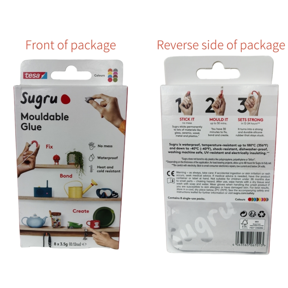 1 box=8 pcs Tesa Sugru Mouldab - Home Improvement And Diy บทวิจารณ์และราคา