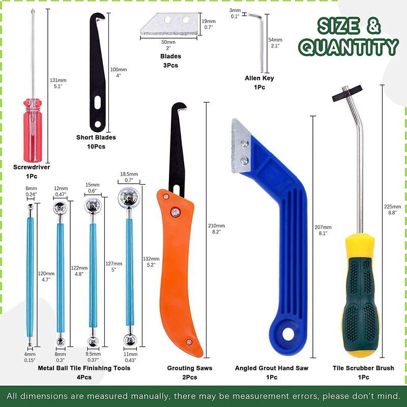 22 Pcs Grout Removal Tools Set - Grout Saw Removal บทวิจารณ์และราคา
