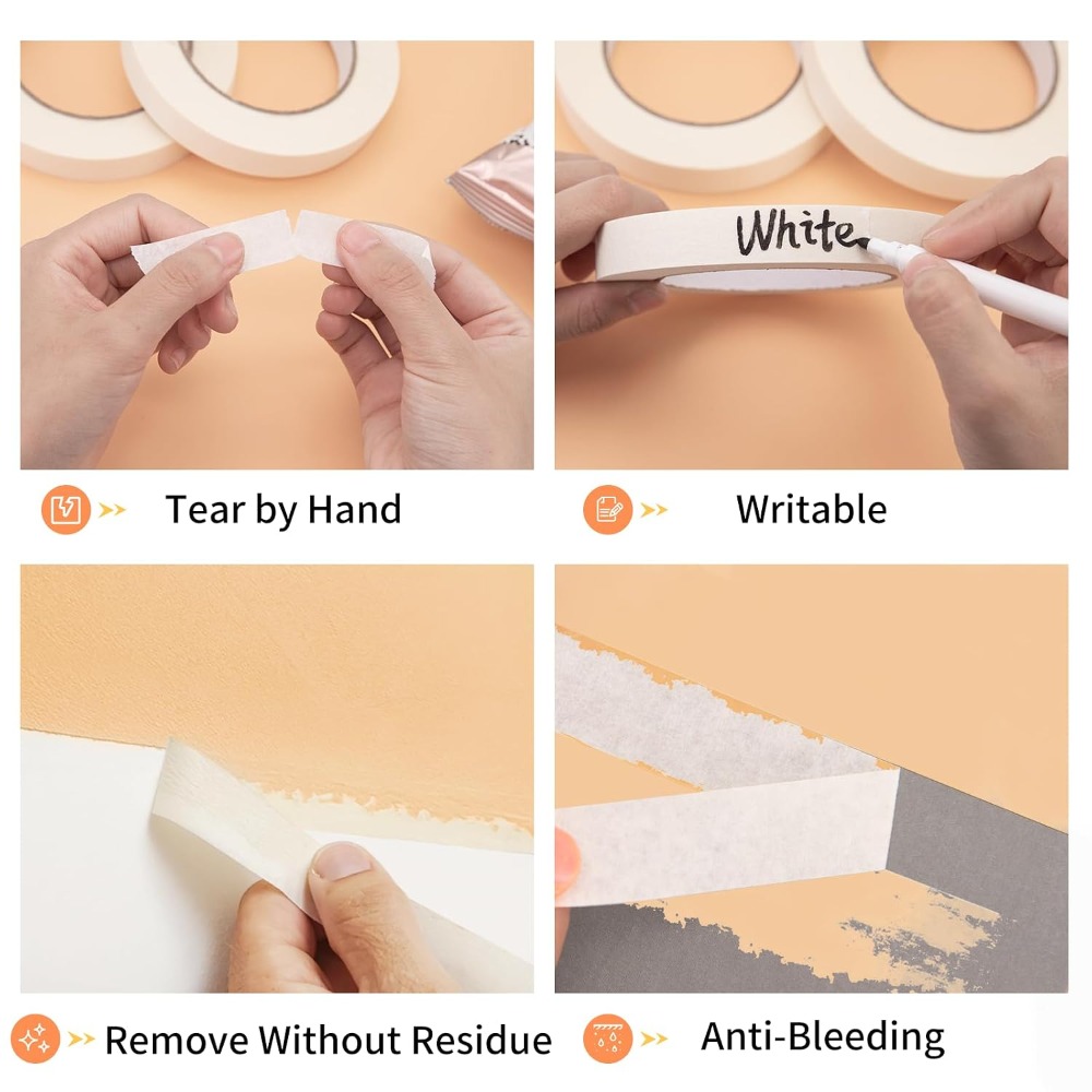 0.7 Inch x 60 Yard White Maski - Home Improvement And Diy บทวิจารณ์และราคา