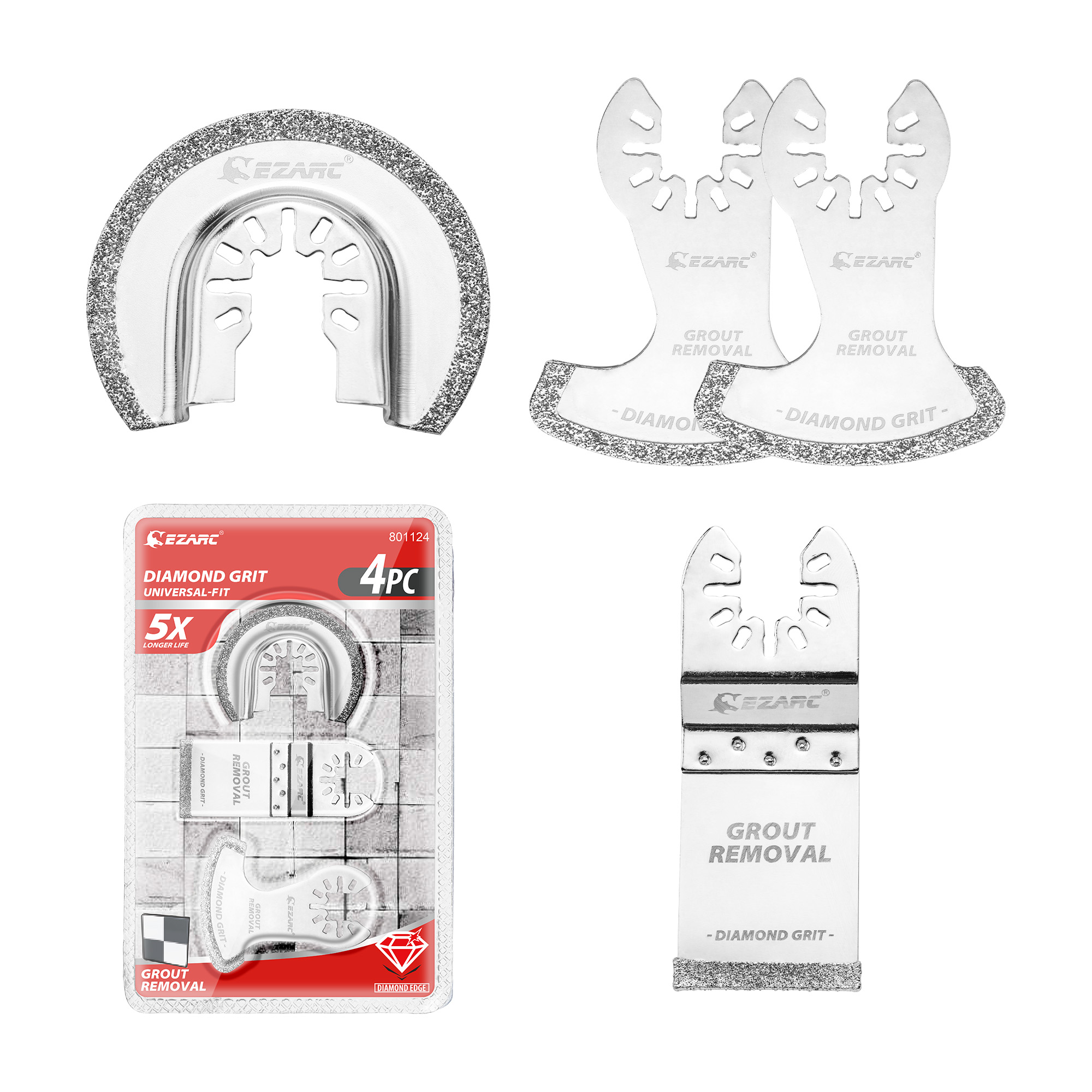 EZARC 4PCS Diamond Oscillating - Grout Saw Removal บทวิจารณ์และราคา