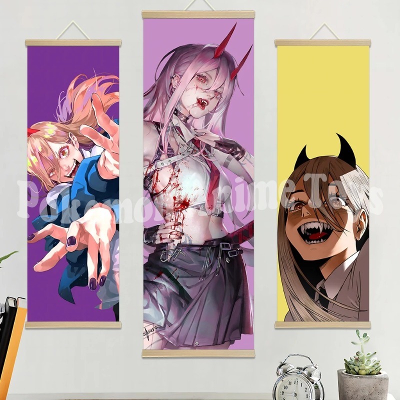 Chainsaw Man Anime Poster Wood - Home Improvement Tv Show บทวิจารณ์และราคา