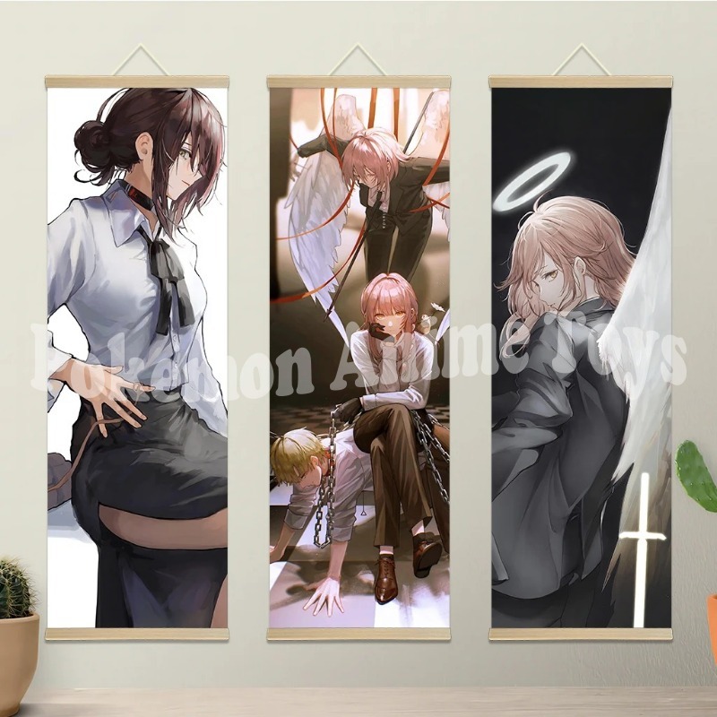 Chainsaw Man Anime Poster Wood - Home Improvement Tv Show บทวิจารณ์และราคา