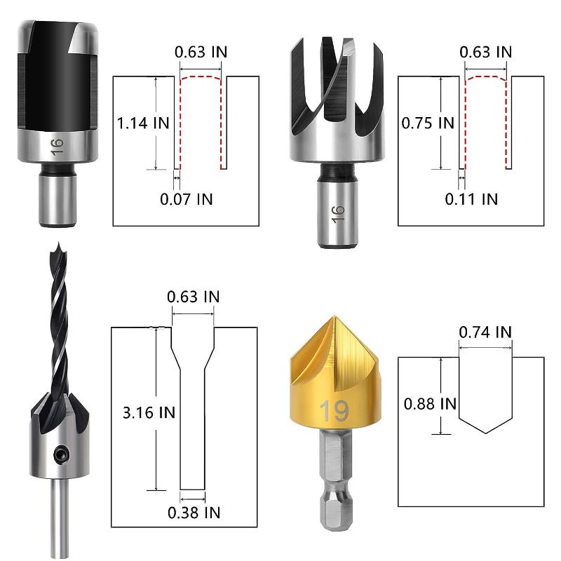 Professional Woodworking Drill - Home Improvement Center บทวิจารณ์และราคา