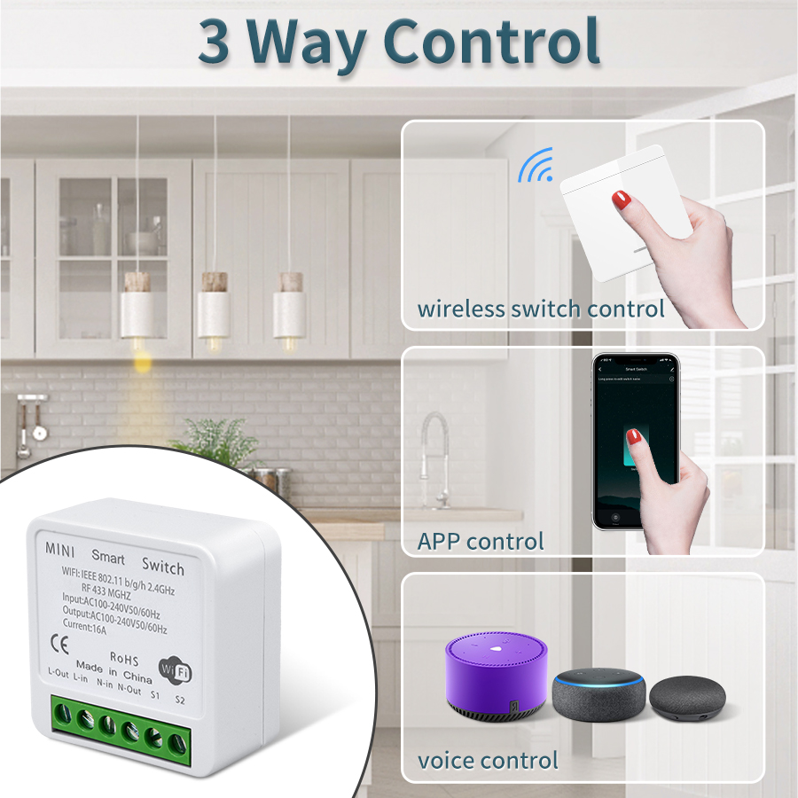 16A Tuya WiFi DIY Smart Switch - Home Improvement And Diy บทวิจารณ์และราคา