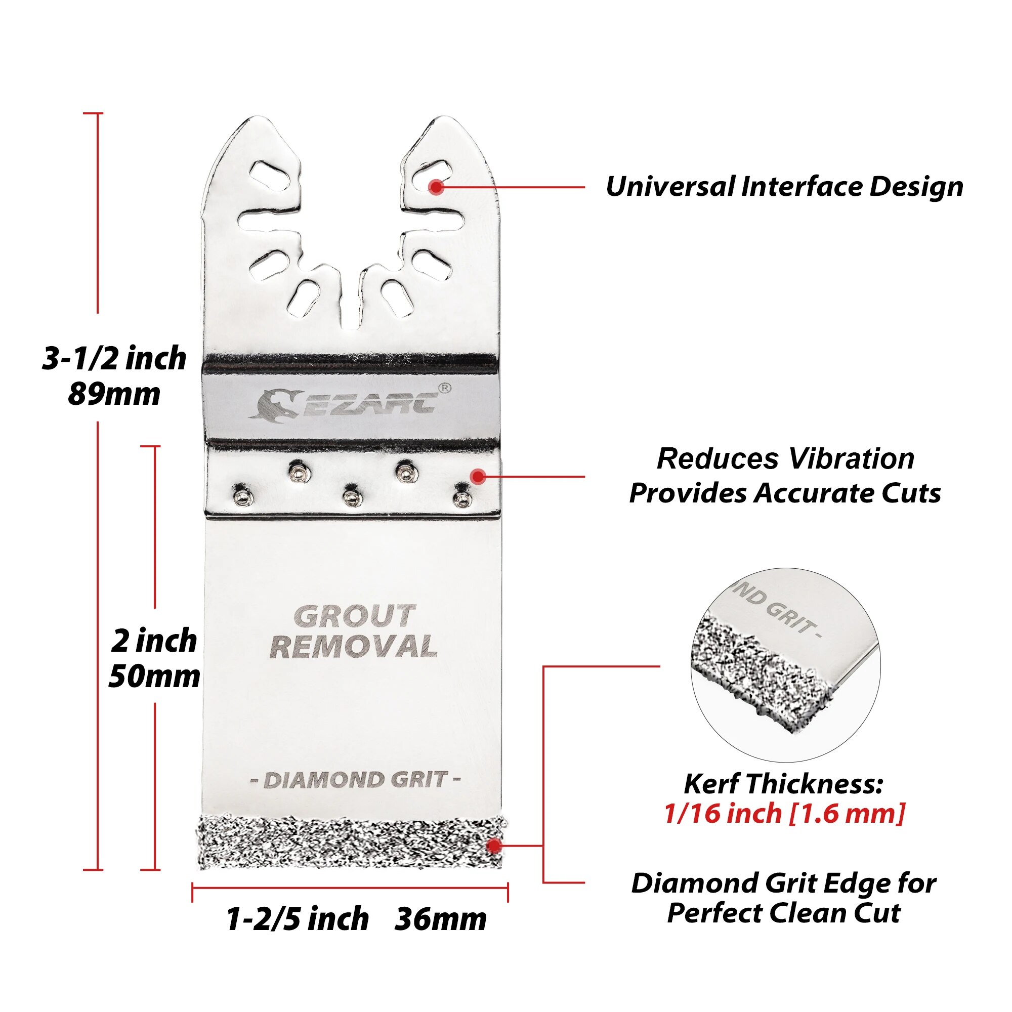 EZARC Oscillating Saw Blades 3 - Grout Saw Removal บทวิจารณ์และราคา