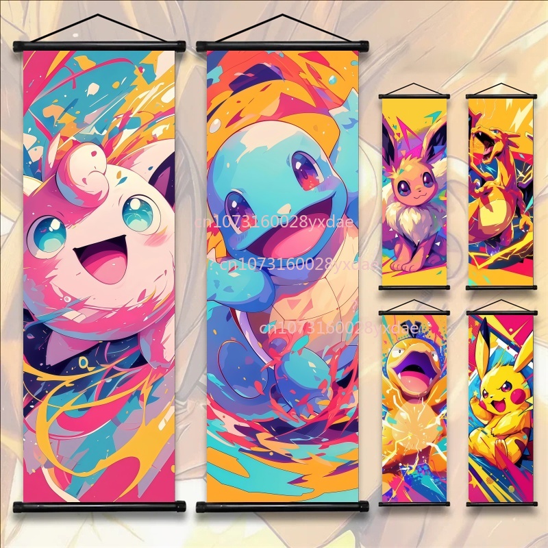 Anime Pokemon Scroll Painting  - Home Improvement Tv Show บทวิจารณ์และราคา